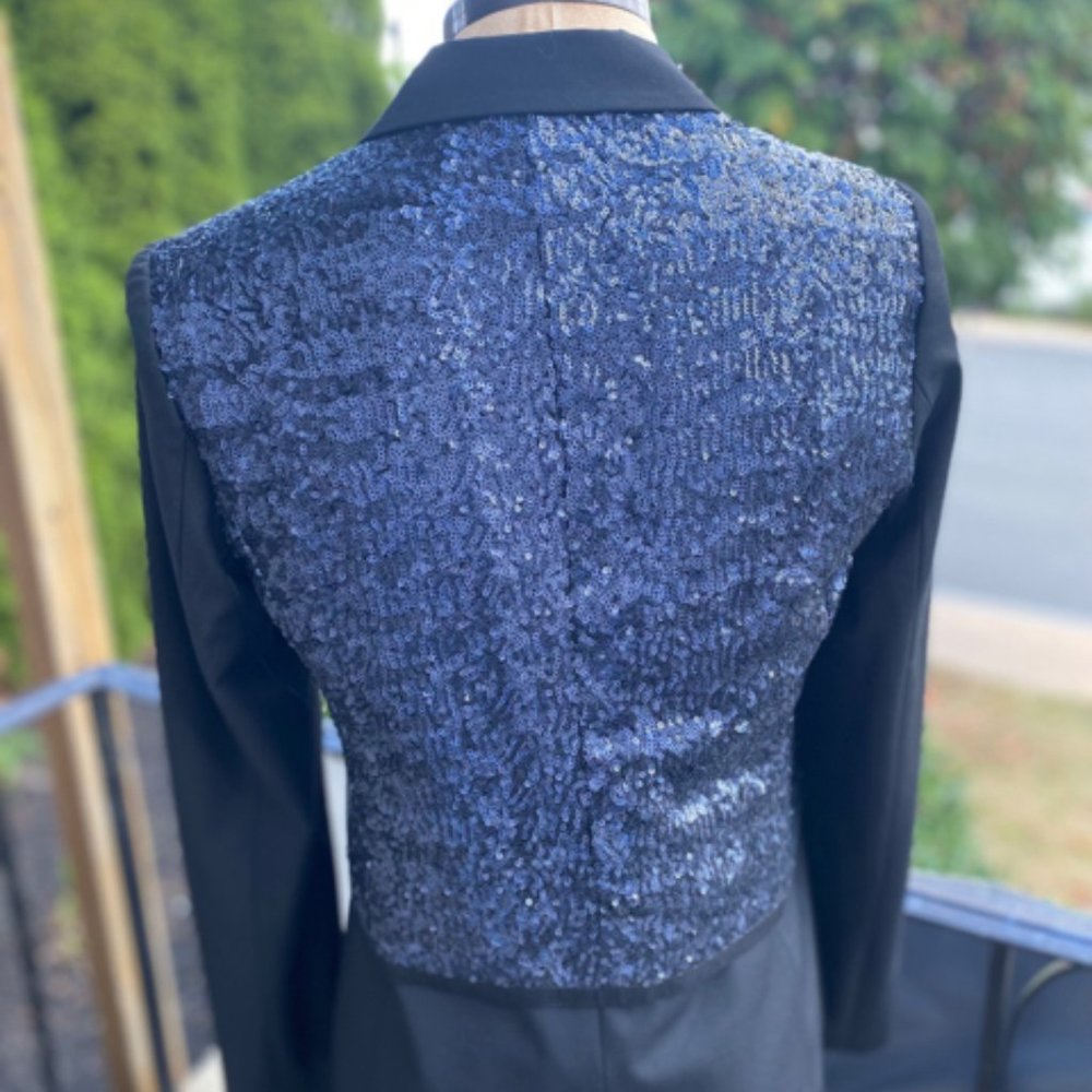 Elizabeth And James Sequin Tux Jacket - image 4